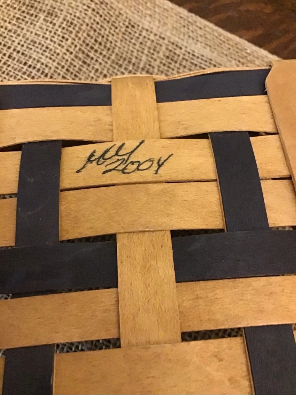 Vintage Longaberger Proudly American Medium Berry Basket.